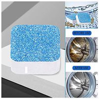 XBYEE Solid Washing Machine Cleaner Descaler Effervescent Tablet Washer Cleaner Deep Cleaning Remover Detergent with Triple Decontamination for Bath Room Kitchen