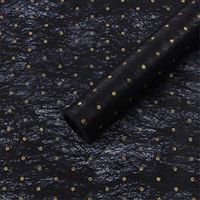 BBC Polka Dots Flower Wrapping Paper Waterproof Gift Packaging Florist Bouquet Wraps, 20 Sheets 23.6X23.6 Inch (C)