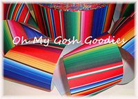 Ribbon Art Craft Perfect Solution for Any Project Decoration 1 Yard 2 1/4 Serape Fiesta Stripe Mexican Blanket Grosgrain Ribbon Cheer 4 HAIRBOW Bow