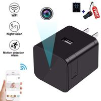 WiFi Wall Charger Camera | GEAGLE 1080P HD WiFi Wall Charger Hidden Spy Camera/Nanny Spy Camera Adapter | External Memory | Motion Detection| Night Vision