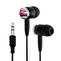 Hawaii State Flag Novelty in-Ear Earbud Headphones - Black