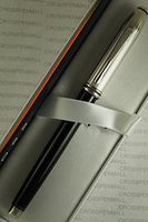 Cross Made in the USA Limited series Townsend Solid Sterling Silver and black Lacquer Barrel Gel Ink Rollerball Pen .Very Rare Collectible Made in Lincoln Rhode Island, USA