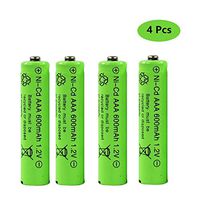 1.2V AAA Rechargeable Battery, Cotchear AAA 600mAh Rechargeable Ni-Cd Batteries 4 Pcs AAA Battery - Rechargeable Cycle Used More Than 500 Times (4 pcs)