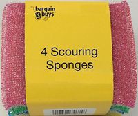 Kingsbridge Scouring Sparkly Sponges, 4-ct