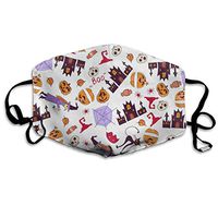 Halloween Happy Amazing Dust Mouth Mask Reusable Anti-Dust Face Mask Adjustable Earloop Skin Protection