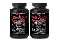 Testosterone Booster libido and Strength - Muscle Strength - TRIBULUS TERRESTRIS Extract 1000mg - Tribulus Pills - 2 Bottles 120 Tablets