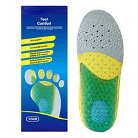 Toddler Running Gel Insoles Kids Shock Absorbing Arch Support Silicone Material Insoles Good Feet Step Aid Toddler US 9-10 (6 1/8-6 1/2)
