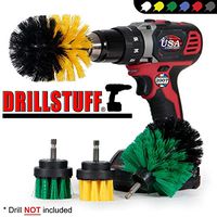 Drill Brush Power Scrubber Attachment for Power Drill - Drill Brush Attachment Grout Cleaner Brush Set - Power Scrubber Drill Brush Kit - Cleaning Drill Brush Set - Drill Scrub Brush for Drill