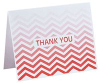Chevron Thank You Note Cards Set of 25