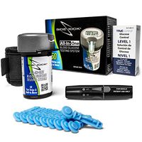 Sidekick All-in-One Glucose Meter Kit – Built in Meter, 50 Test Strips, Lancing Device, 10 Lancets, Control Solution, and GoPak