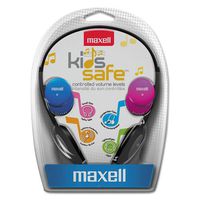 Maxell Kids Safe KHP-2 Headphone - Stereo - Mini-phone - Wired - 32 Ohm - 14 Hz 20 kHz - Over-the-head - Binaural - Semi-open - 4 ft Cable