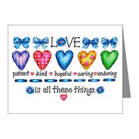 Note Card Love Patient Kind Hopeful Caring