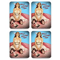Set of 4 Matches Strike Almost Anywhere in Vintage Style Tin Container Hand Packed in USA Steve Kaeser Since 1989 (1MaryJane-4)