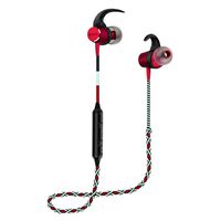 Bluetooth Headphones, Wireless Earbuds Sport Sweatproof Noise Isolating Earphones Magnetic,5 Hours Playtime,Maximum Compatibility Braided Style in-Ear Bluetooth Earphones with Mic,Remote (Red)