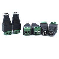 Sscon 20pcs Female 12V DC Power Connector Adapter 5.5mm x 2.5mm Plug for CCTV Secruity Camera, Single Color LED Strips