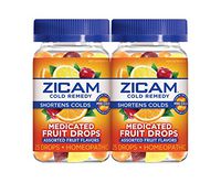 ZICAM Cold Remedy Medicated Fruit Drops, Assorted Fruit, 2 Count