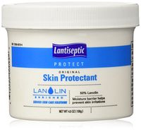 Lantiseptic Moisture Barrier Cream for Incontinence, 3 Pack - 50% Lanolin Enriched Skin Protectant Paste - Treats and Protects Dry, Irritated, Chaffed Skin - 4.5 oz. Jar - by DermaRite