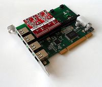 Atcom AX400P-02 4 Port Analog PCI Asterisk Card with 0 FXS 2 FXO