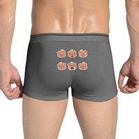 Happy Kiss Cry Pig Men's Comfort Stretch Seamless Boxer Briefs Underwear