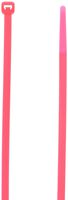 Morris 20626 Fluorescent Nylon Cable Tie with 50-Pound Tensile Strength, 8-Inch Length, Pink, 100-Pack