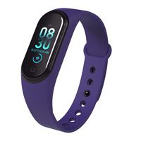 Mkcether M4 Waterproof Sports Watch Smart Bracelet Heart Rate Activity Blood Pressure,Sleep Monitoring, Step, Distance, Calories, for Kids Women and Men (Blue)