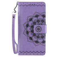 Lomogo Leather Wallet Case for iPhone 11 Pro (5.8") with Stand Feature Card Holder Magnetic Closure, Shockproof Flip Case Cover for Apple iPhone 11 Pro 2019 - LOHHA030222 Purple