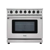 New Arrival 36 Inch Gas Range 6 Burners Cooktop 6.0 cu.ft Oven Thor Kitchen LRG3601U