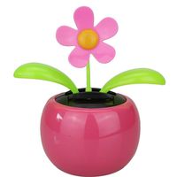 Yevison Swing Dancing Flower for Home and Car Decoration Solar Power Pink Adorable Quality and Practical