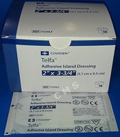 Telfa Adhesive Island Dressings, 2x3.75 Sterile Latex Free Tape & Drsg In 1, 50 ea