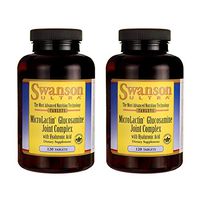 Swanson Microlactin Glucosamine Joint Complex with Hyaluronic Acid 120 Tabs (2 Pack)