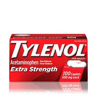 Tylenol Extra Strength Caplets with 500 mg Acetaminophen, Pain Reliever &  Fever Reducer, 100 ct
