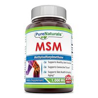 Pure Naturals MSM 1000 Mg 200 Tablets - Supports Bone Health, Skin Health and Promotes Healthy Ageing