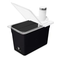 EVERIE Sous Vide Accessory Bundle with 7 Quart Sous Vide Container and Collapsible Hinged Lid and Insulation Sleeve for Breville Joule