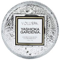 Voluspa Yashioka Gardenia Macaron Glass Candle, 1.8 Ounces