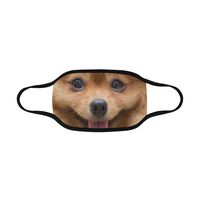 InterestPrint Washeable Reusable Mouth Mask Puppy Pomeranian Anti Dust Half Face Mouth Mask for Men Women Dustproof