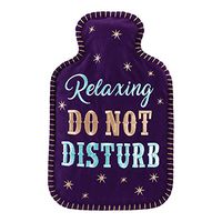 Aroma Home Relaxing Do Not Disturb Embroidered Felt Cover with Hot Water Bottle 2L