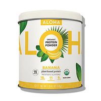 ALOHA Plant-Based Protein Powder, Banana, 1 Pound, 15 Servings (Pack of 2)