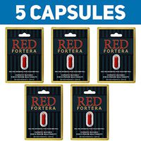 Clinically Tested Red Fortera Fast Acting Tribulus Energy Performance Booster | Increase Performance and Stamina On-Demand (5 Capsule Included)