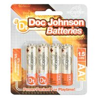 Doc Johnson Batteries AA Pack, 4 Count
