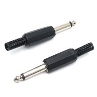 ZXHAO 6.35mm (1/4") Mono TRS Male Plug Connector 20pcs