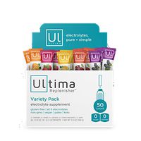 Ultima Replenisher Electrolyte Hydration Powder, Variety Pack, 50 Count Stickpacks - Sugar-Free, 0 Calories, 0 Carbs - Gluten-Free, Keto, Non-GMO, Vegan