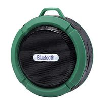 Portable Speakers Bluetooth Waterproof Ipx6 Wireless Outdoor For Phone For Phone Laptop Suction Cup, Built-In Mic, Water Resistant,Beach, Shower & Home (Green)