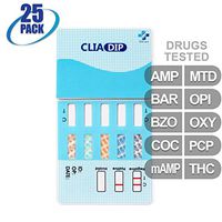 MiCare [25pk] - 10-Panel Urine Drug Test Card (AMP/BAR/BZO/COC/mAMP/MTD/OPI/OXY/PCP/THC) #MI-WDOA-4104