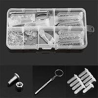 Screws New Arrival MXSS4 183Pcs Glasses Frameless Sunglass Spectacles Repair Screws Nuts Screwdriver Set Kits for Home Maintenance