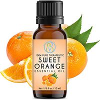 Sweet Orange Essential Oil 10 ml 100% Pure & Natural Therapeutic Grade Undiluted Best For Aromatherapy Diffuser, Body, Skin And Natural Cleaning