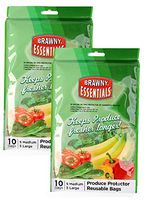 Brawny Essentials Produce Protector Reusable Bags (20 Bags)