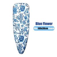 Ironing Board Cover Cotton Printed Universal Ironing Board Cover Thick Heat Retaining Felt Household Ironing Board Cover 90x30/100x30/110x34cm