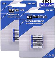 A23 Battery - 12V Long Lasting Alkaline Battery (2 Pack, 6 Batteries) - for Wireless Doorbell, Household Electronics, Remote, Garage Doors Opener and Accessories