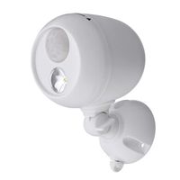 Mr. Beams MB330 Wireless LED Spotlight with Motion Sensor and Photocell, White (Renewed)