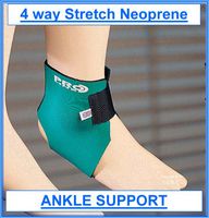 Prolineonline Neoprene Ankle Support, Free Size Adult. Colour: Mint
